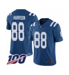 Men's Indianapolis Colts #88 Marvin Harrison Royal Blue Team Color Vapor Untouchable Limited Player 100th Season Football Jersey