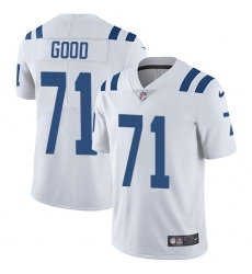 Men's Nike Indianapolis Colts #71 Denzelle Good White Vapor Untouchable Limited Player NFL Jersey