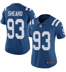 Women's Nike Indianapolis Colts #93 Jabaal Sheard Royal Blue Team Color Vapor Untouchable Limited Player NFL Jersey