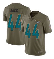 Men's Nike Jacksonville Jaguars #44 Myles Jack Limited Olive 2017 Salute to Service NFL Jersey