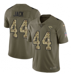 Youth Nike Jacksonville Jaguars #44 Myles Jack Limited Olive/Camo 2017 Salute to Service NFL Jersey