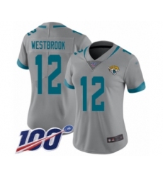 Women's Jacksonville Jaguars #12 Dede Westbrook Silver Inverted Legend Limited 100th Season Football Jersey