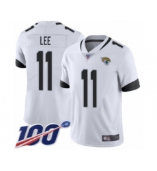 Men's Jacksonville Jaguars #11 Marqise Lee White Vapor Untouchable Limited Player 100th Season Football Jersey