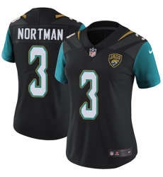Women's Nike Jacksonville Jaguars #3 Brad Nortman Black Alternate Vapor Untouchable Limited Player NFL Jersey