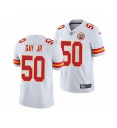 Men's Kansas City Chiefs #50 Willie Gay Jr. White Vapor Untouchable Limited Stitched Football Jersey