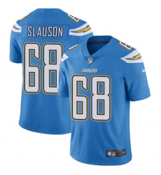 Youth Nike Los Angeles Chargers #68 Matt Slauson Electric Blue Alternate Vapor Untouchable Limited Player NFL Jersey